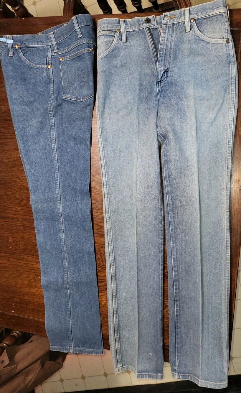 Lot of 3 Vintage Wrangler 936 Cowboy Cut Slim Fit Jeans 31x34 Blue Denim Bundle - Picture 16 of 16